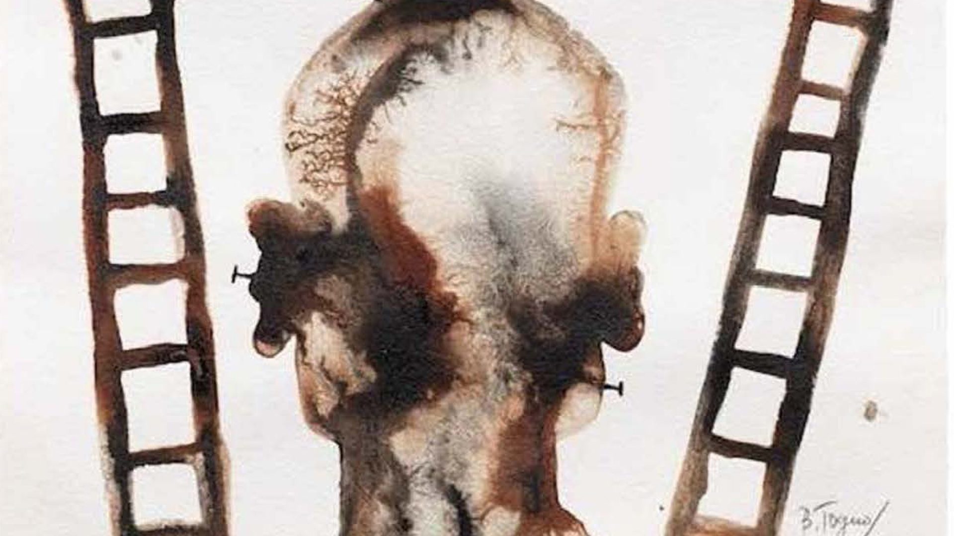 Barthelemy Toguo, Take my breath away, acquarello, 28 x 38 cm. Courtesy Collezione 54, Milano