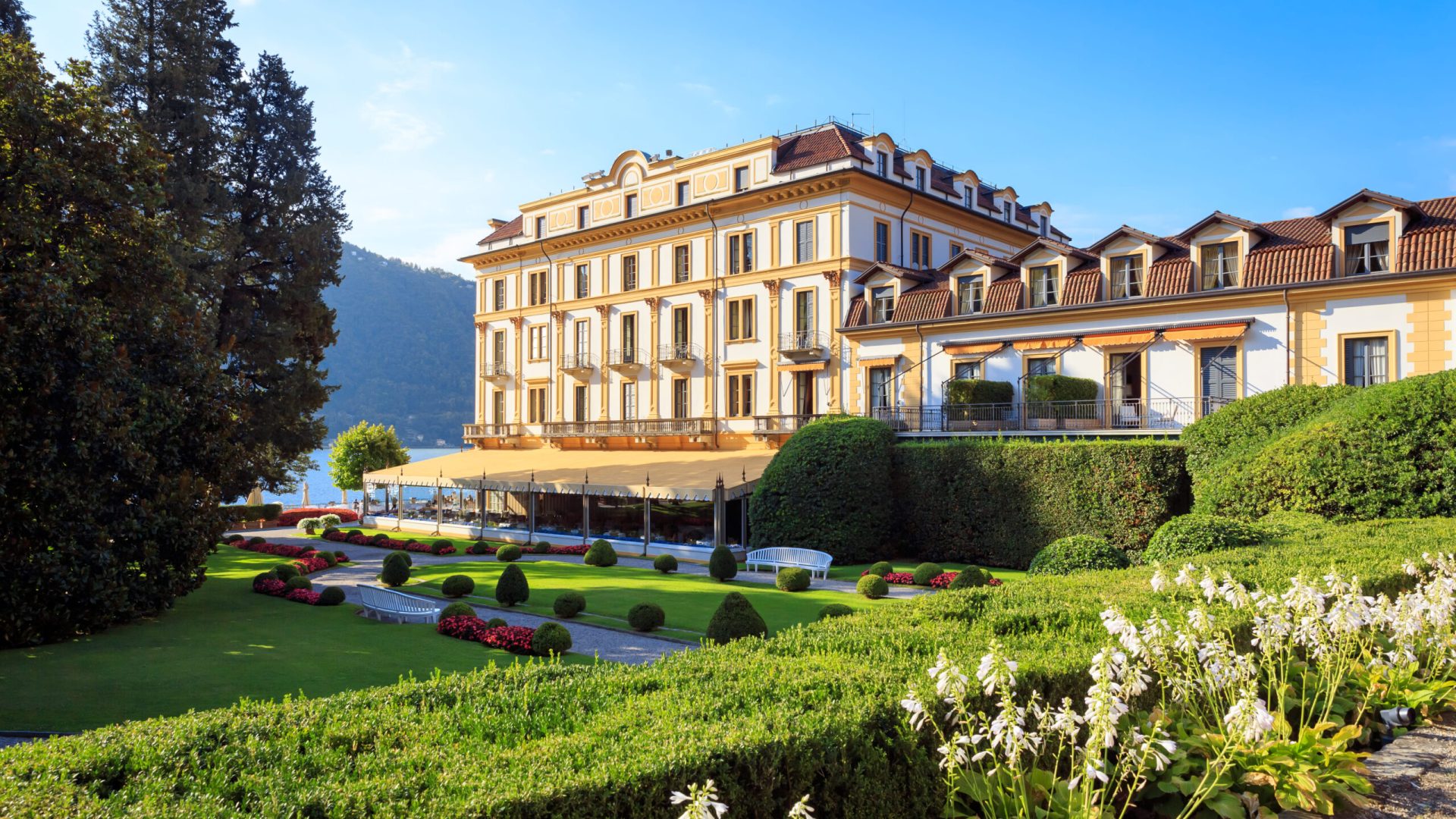 Villa d_Este - Main Building form the mosaic garden